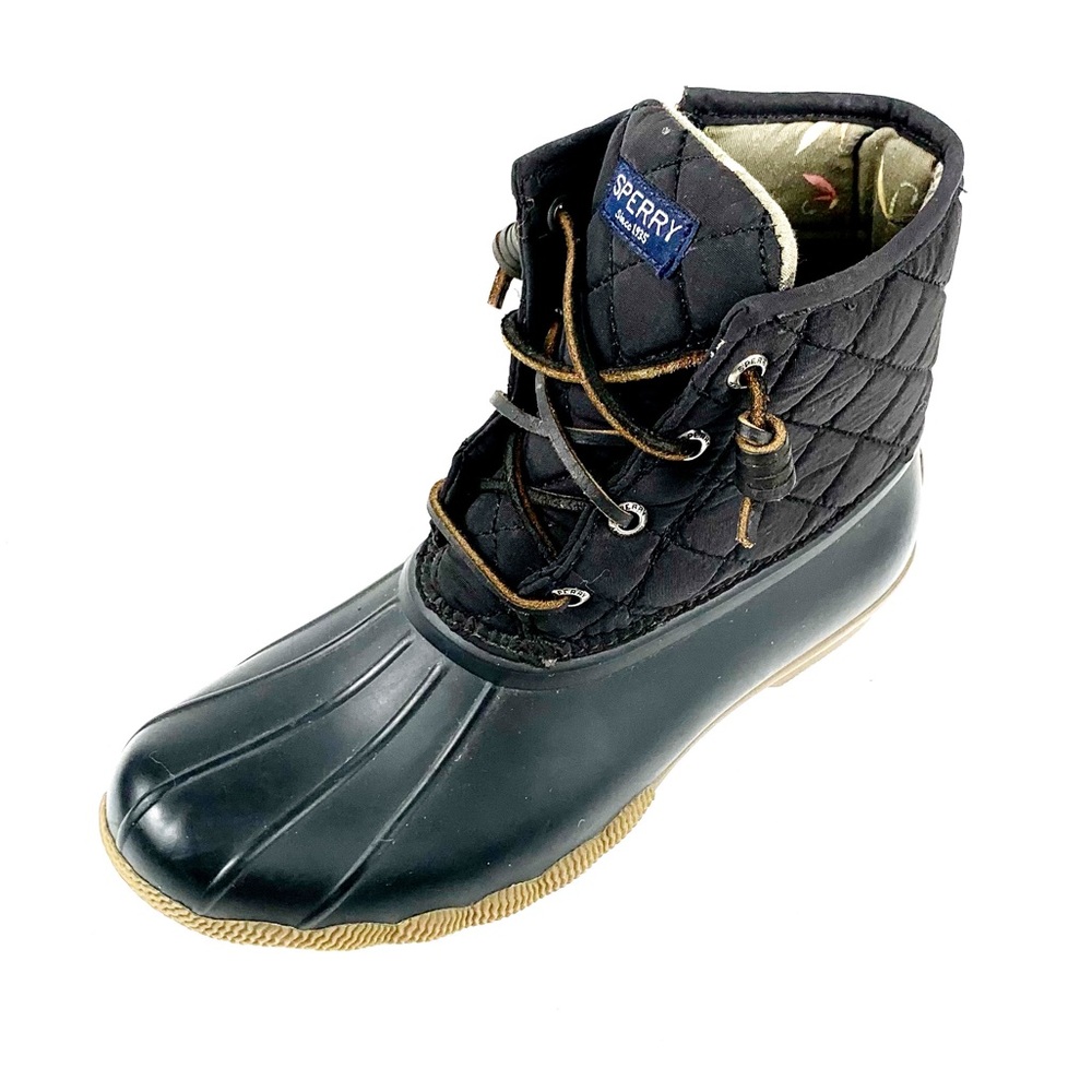 Sperry Womens Waterproof Saltwater Quilted Duck Boots Size 6.5